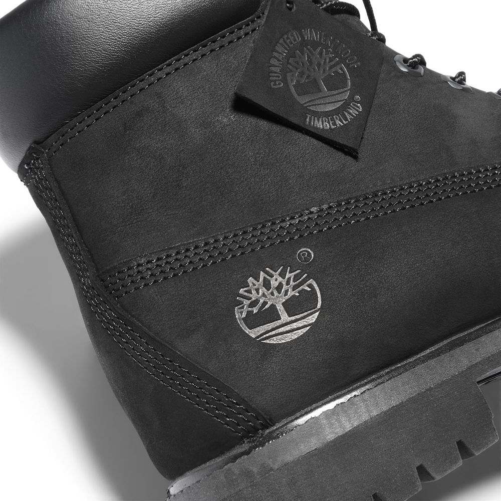 Timberland Mens Snow Boots 6-Inch Premium Waterproof - Black - India YI8419630